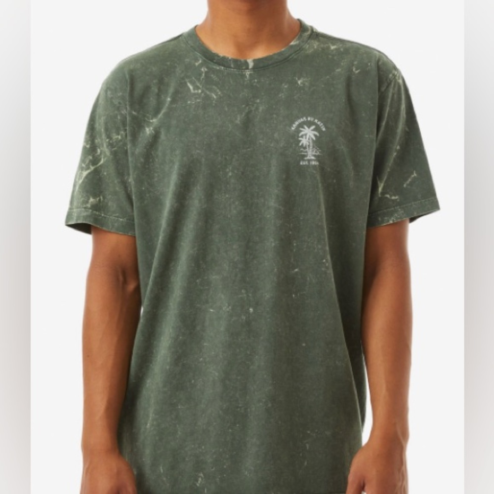 Kanvas by Katin Lava Tee: Olive Mineral (Size Small)